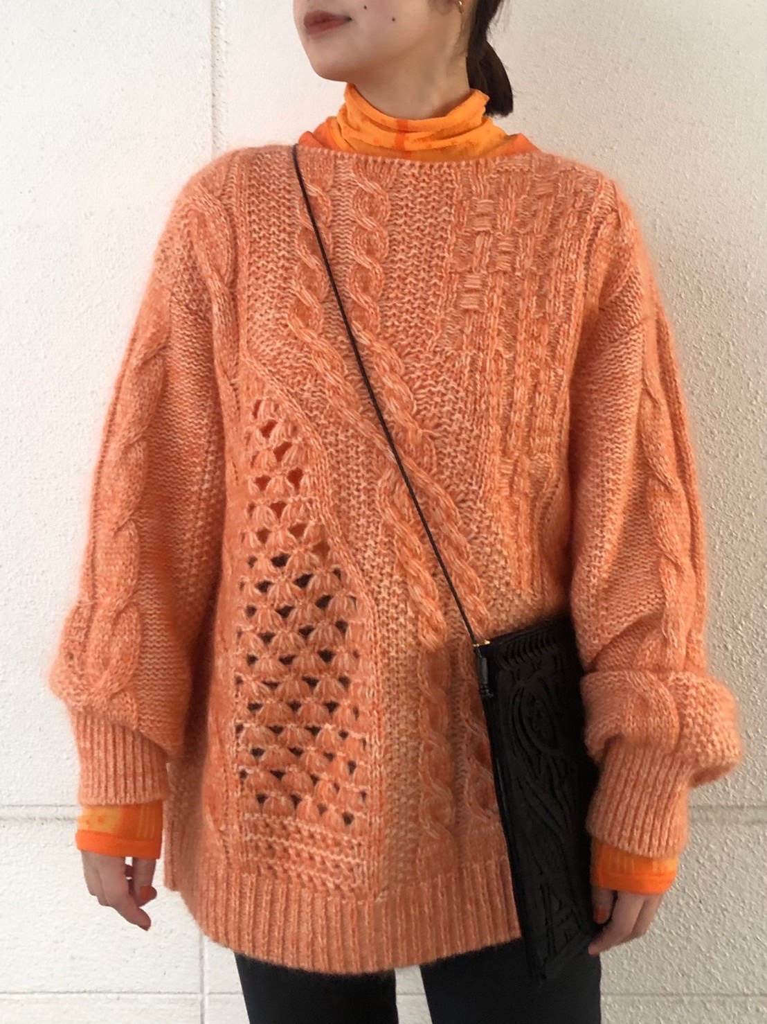 Mame Kurogouchi(マメ クロゴウチ)】 Multi-Pattern Cable Knitted Sweater ｜パリゴ尾道店｜尾道本通り商店街