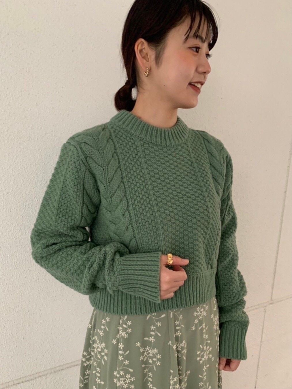 CLANE(クラネ)】 TINY CABLE KNIT TOPS｜パリゴ尾道店｜尾道本通り商店街