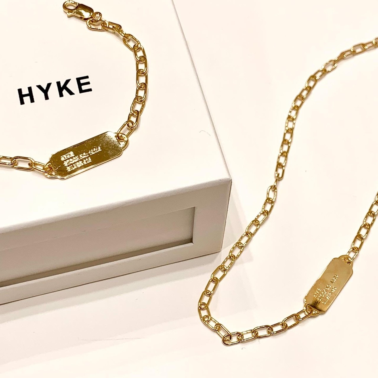 HYKE(ハイク)】 CHAIN NECKLACE&CHAIN BRACELET(｜パリゴ尾道店｜尾道