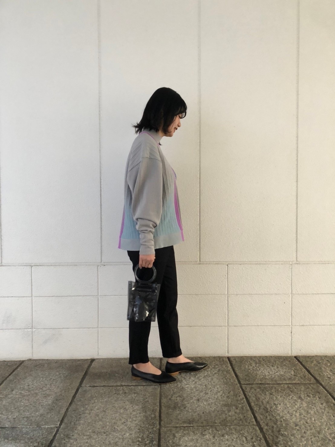 Mame Kurogouchi(マメ)】 Marble Jacquard Knitted Pullover｜パリゴ尾道店｜尾道本通り商店街