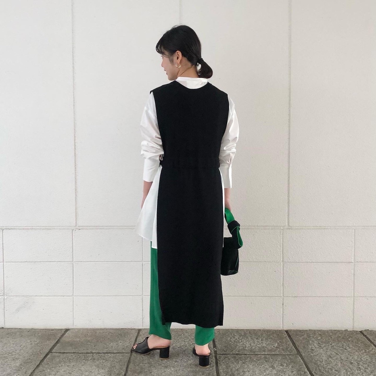 【値下げ】ENFOLD ロングベスト ENFOLDエンフォルド アシンメトリーロングベスト 38