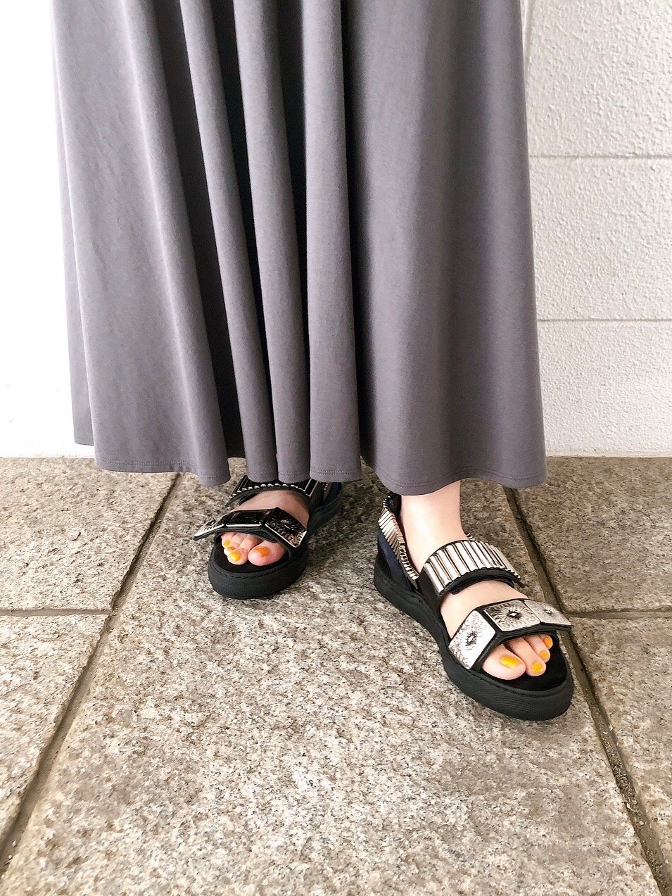 ATON(エイトン)】 SUVIN AIR SPINNING 18/- | GATHERED SKIRT｜パリゴ