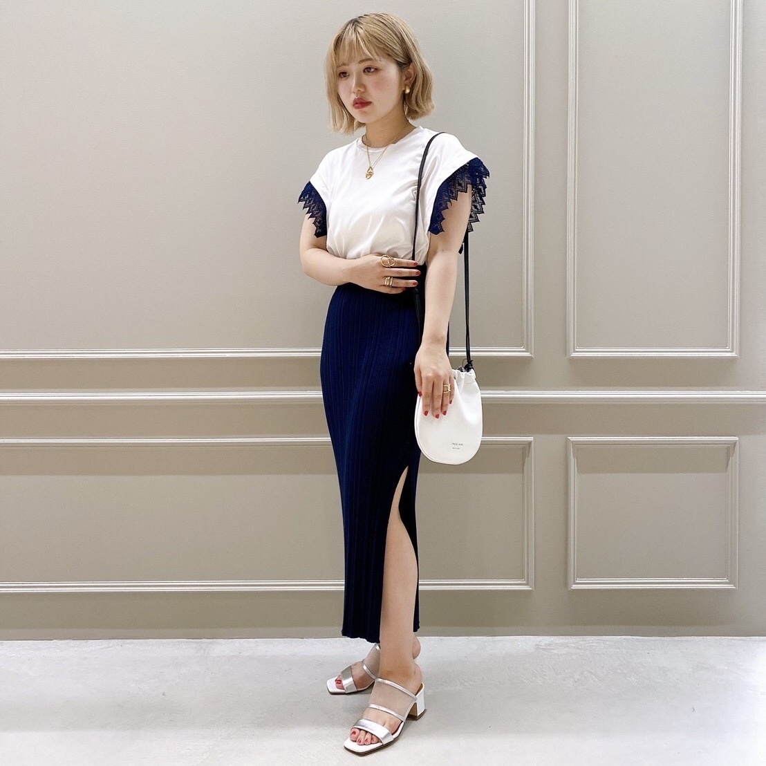 Sale Recommend Item 【HYKE(ハイク)】 RANDOM RIBBED SWEATER SKIRT