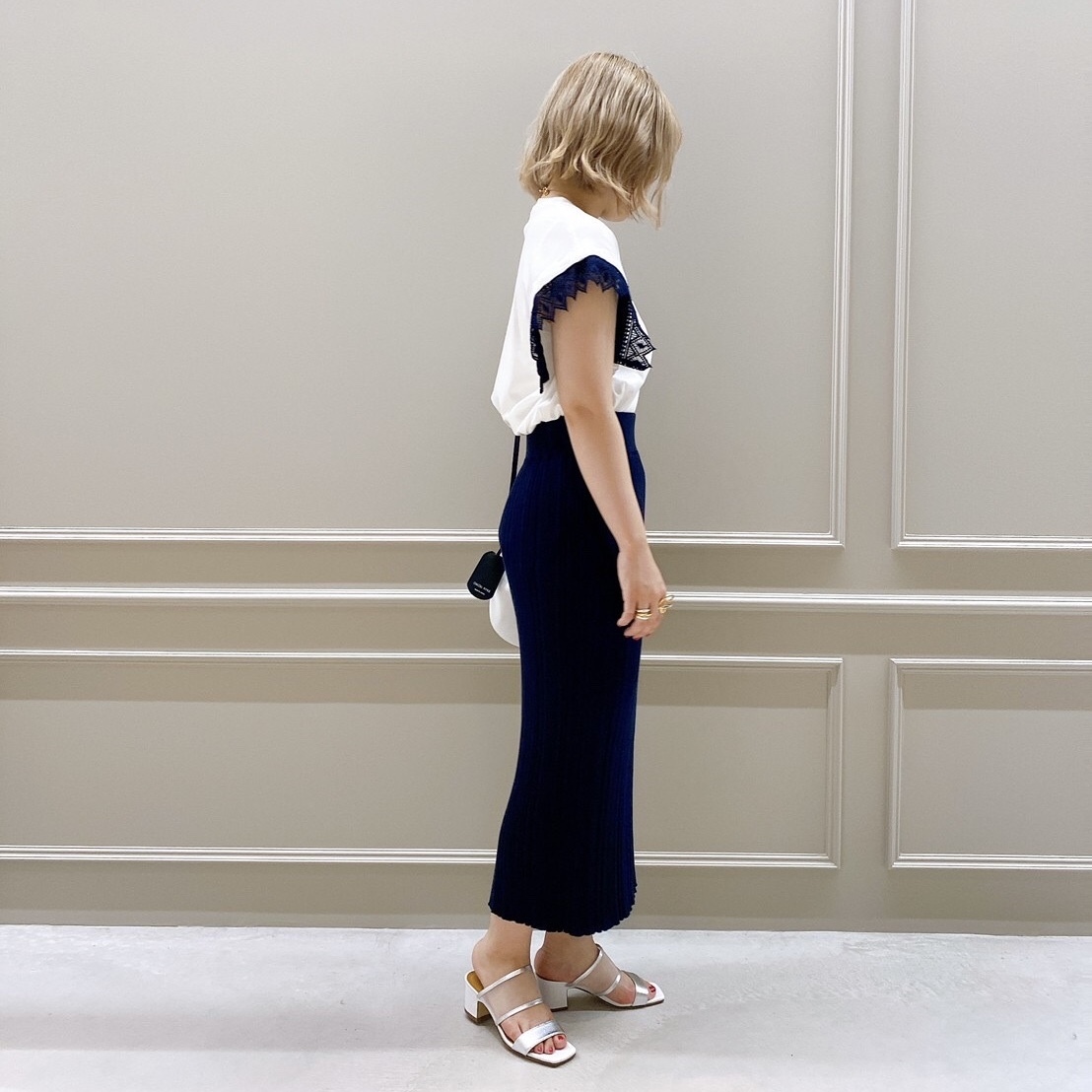 Sale Recommend Item 【HYKE(ハイク)】 RANDOM RIBBED SWEATER SKIRT