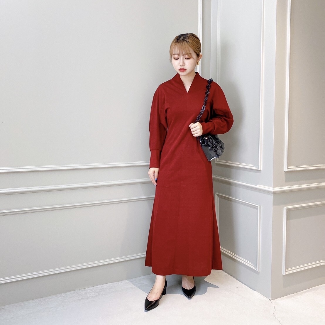 mame kurogouchi Classic Cotton Dressparigot