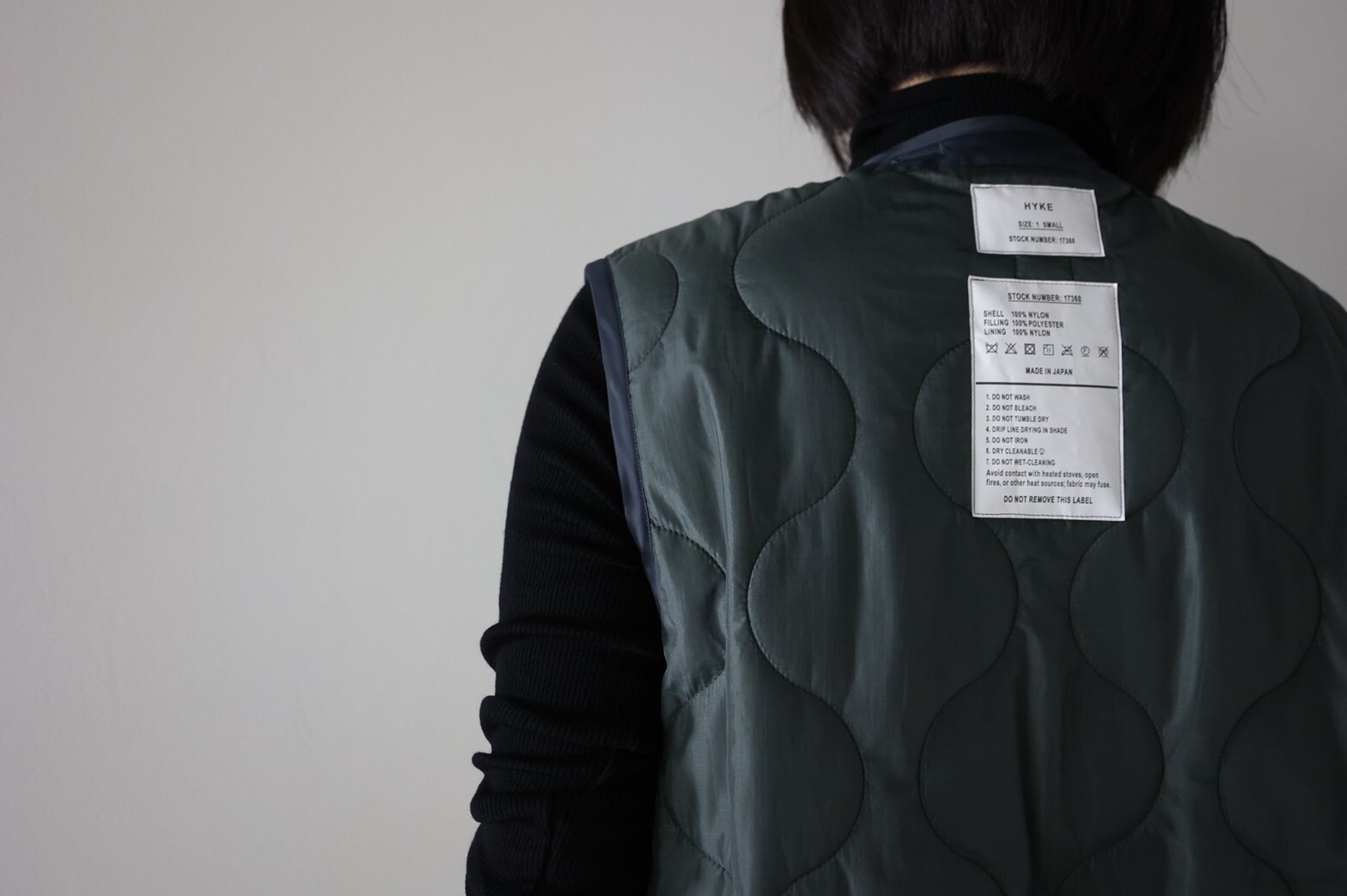 HYKE(ハイク)】 QUILTED LONG VEST｜パリゴ尾道店｜尾道本通り商店街