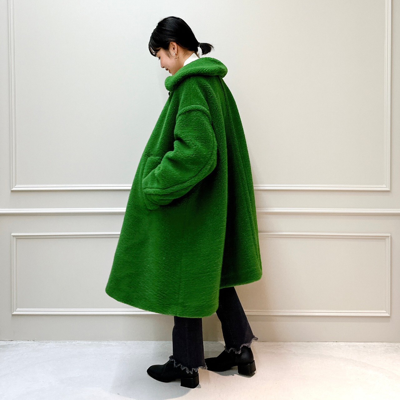 CLANE(クラネ)】 VOLUME FLARE BOA COAT｜パリゴ尾道店｜尾道本通り商店街