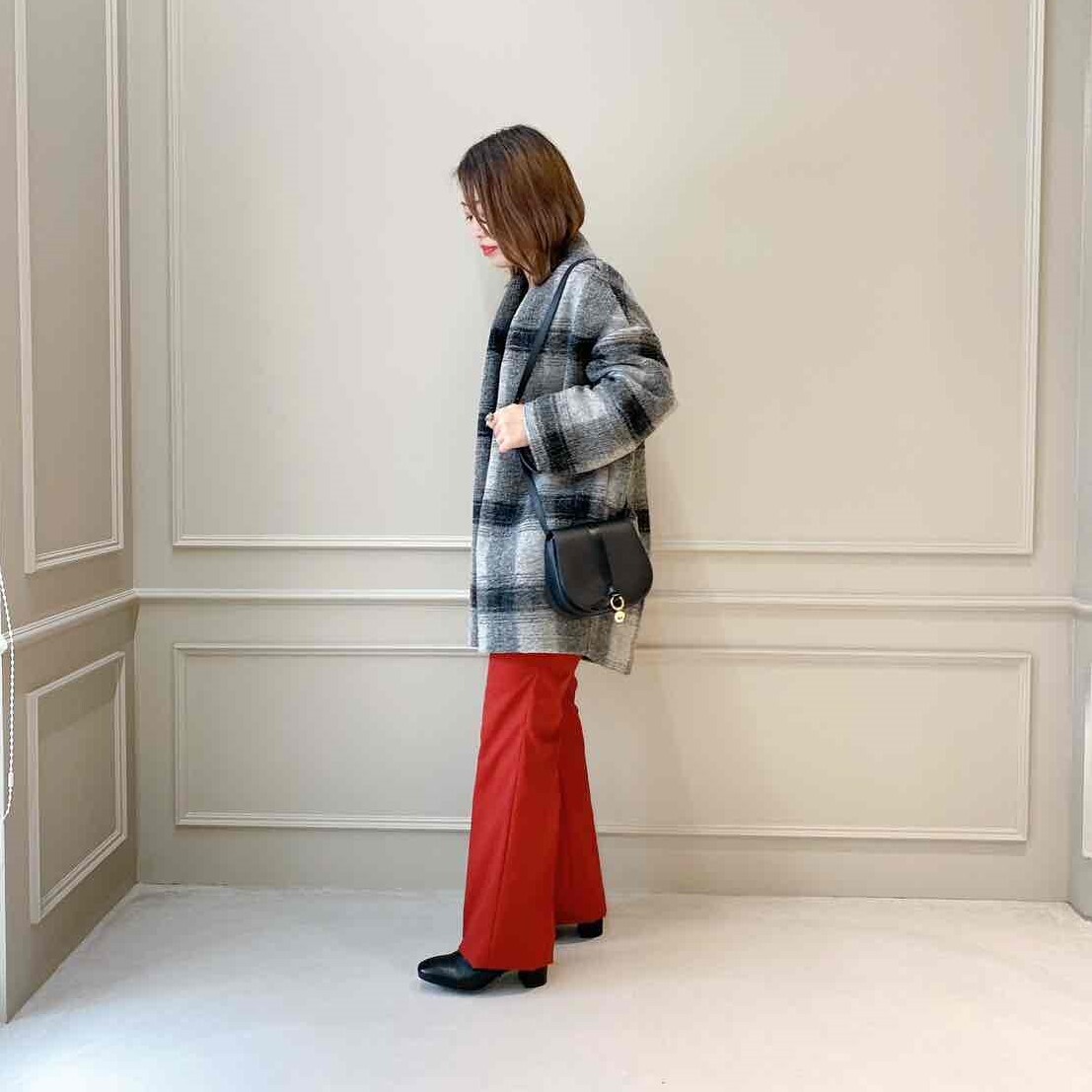 Mame Kurogouchi(マメ クロゴウチ)】 High Waisted Flared Suits