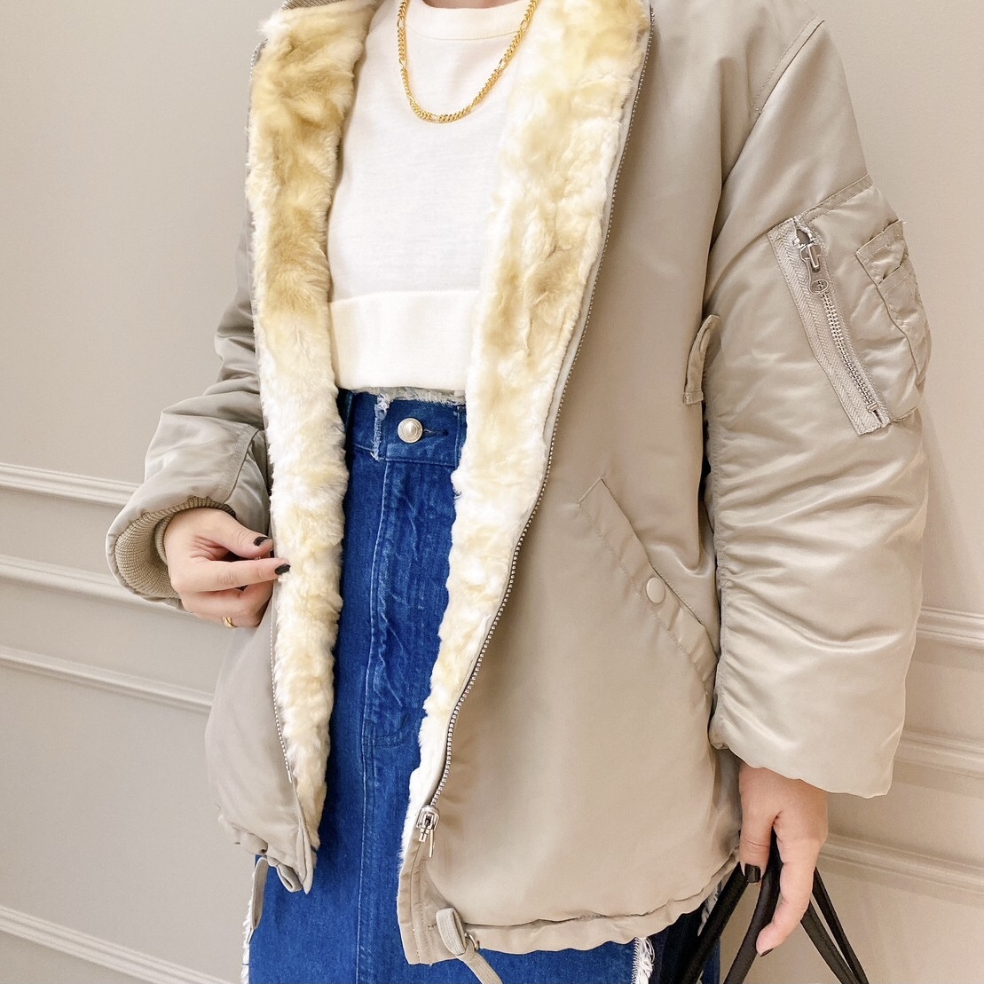 08sircus(08サーカス)】 MA-1×eco fur rever｜パリゴ尾道店｜尾道本 