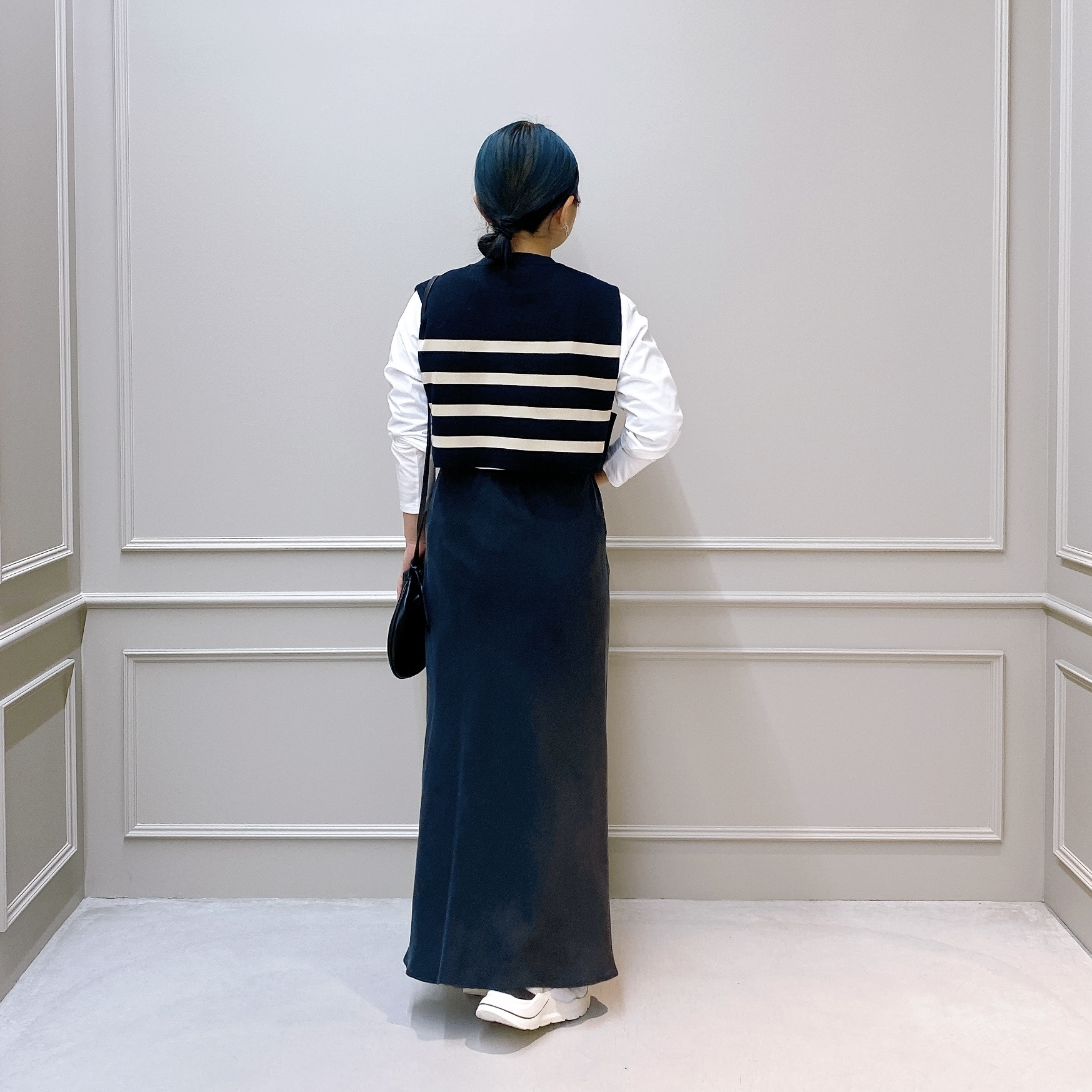 HYKE(ハイク)】 STRIPED SWEATER CROPPED TOP｜パリゴ尾道店｜尾道本