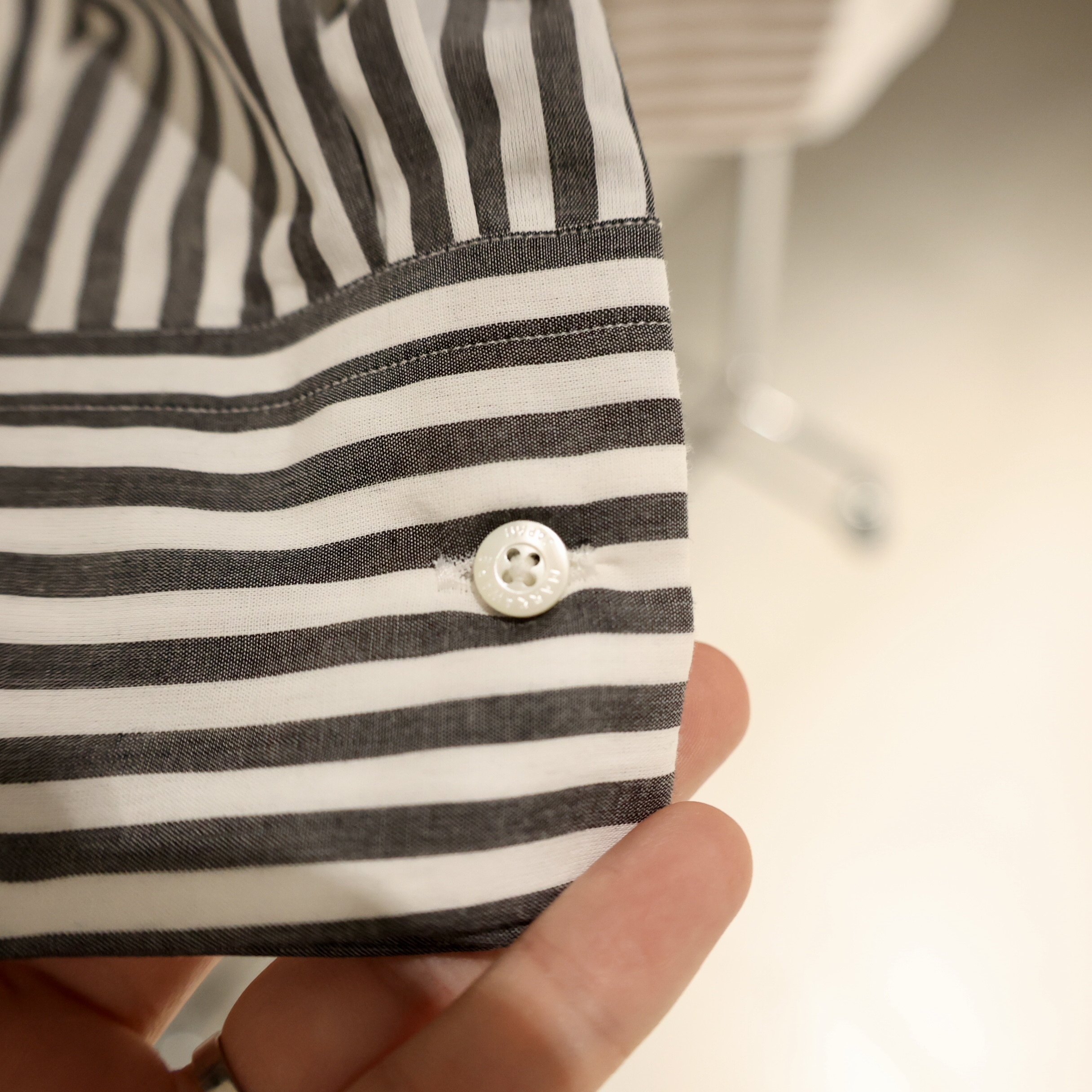 MARKAWARE(マーカウェア)】 COMFORT FIT SHIRT -ORGANIC COTTON STRIPE