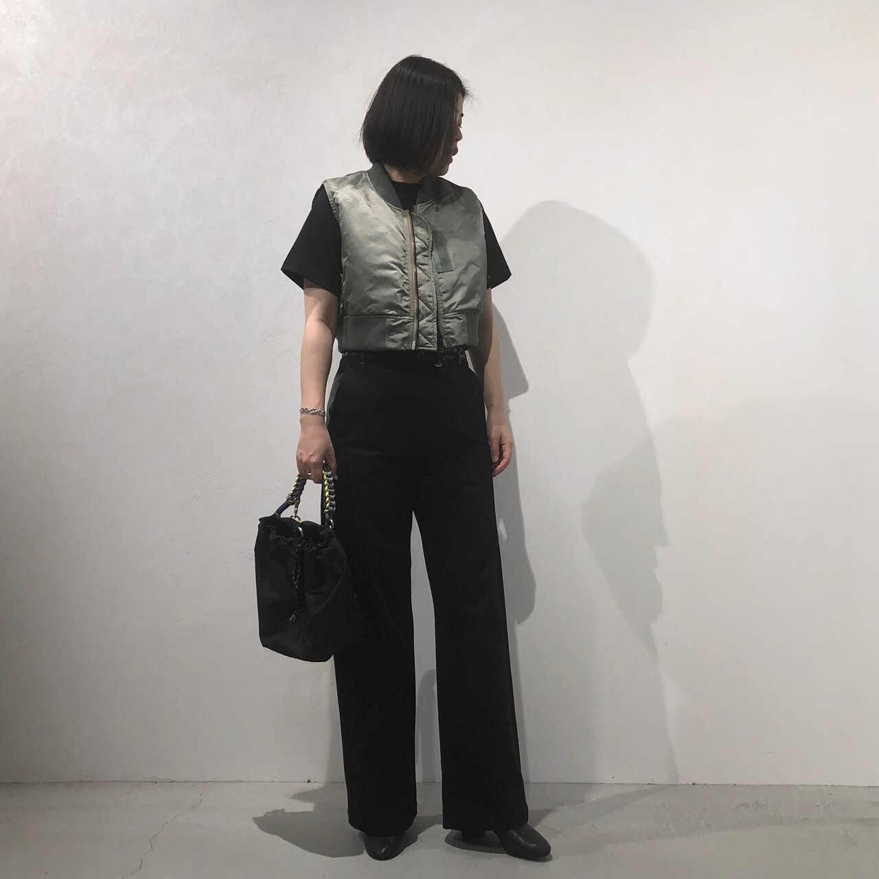 23AW HYKE(ハイク) TYPE MA-1 CROPPED TOP｜パリゴ尾道店｜尾道本通り 