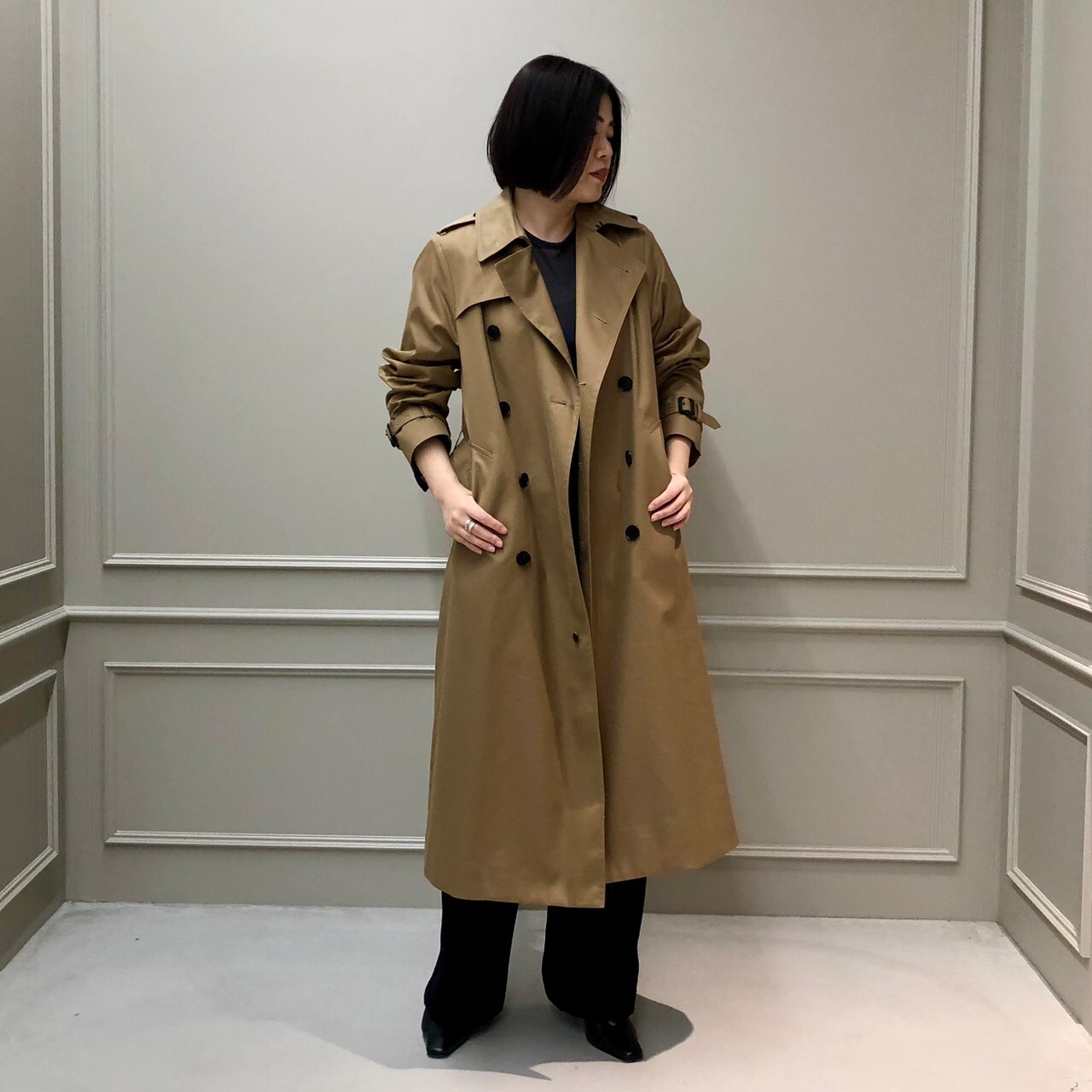 HYKE(ハイク)】 TRENCH COAT/BIG FIT｜パリゴ尾道店｜尾道本通り商店街