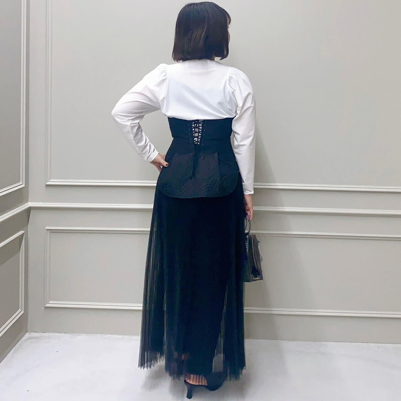 Mame Kurogouchi(マメ クロゴウチ)】 Floral Quilted Silk Bustier