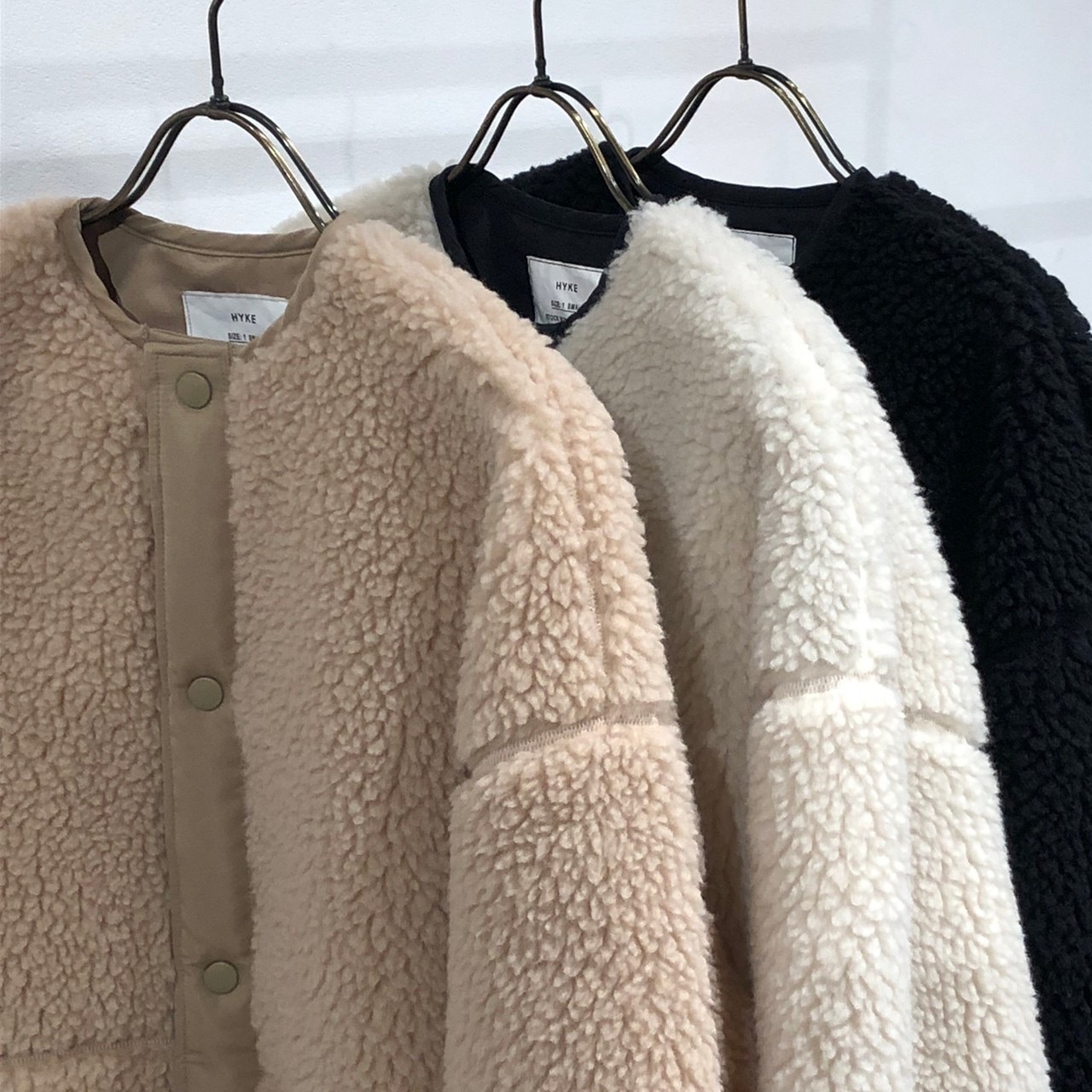 HYKE(ハイク)】 FAUX SHEARLING JACKET｜パリゴ尾道店｜尾道本通り商店街