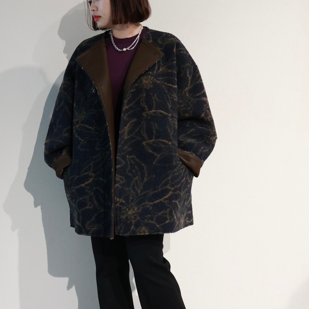 AMERI(アメリ)】 PARIGOT(パリゴ)別注 REVERSIBLE FAKE BOA MIDI COAT