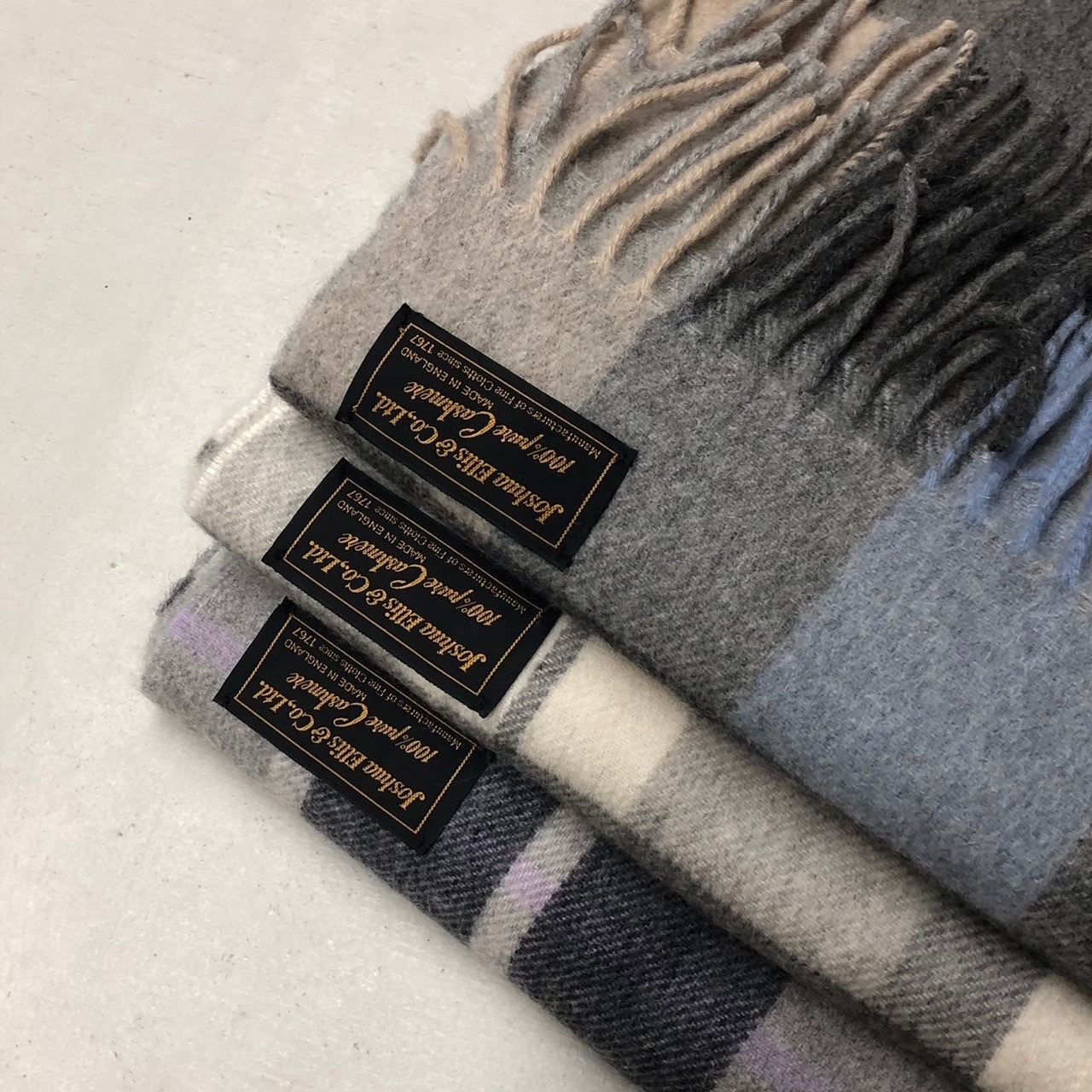 Joshua Ellis(ジョシュアエリス)】 SURPLUS カシミヤストール 70×190