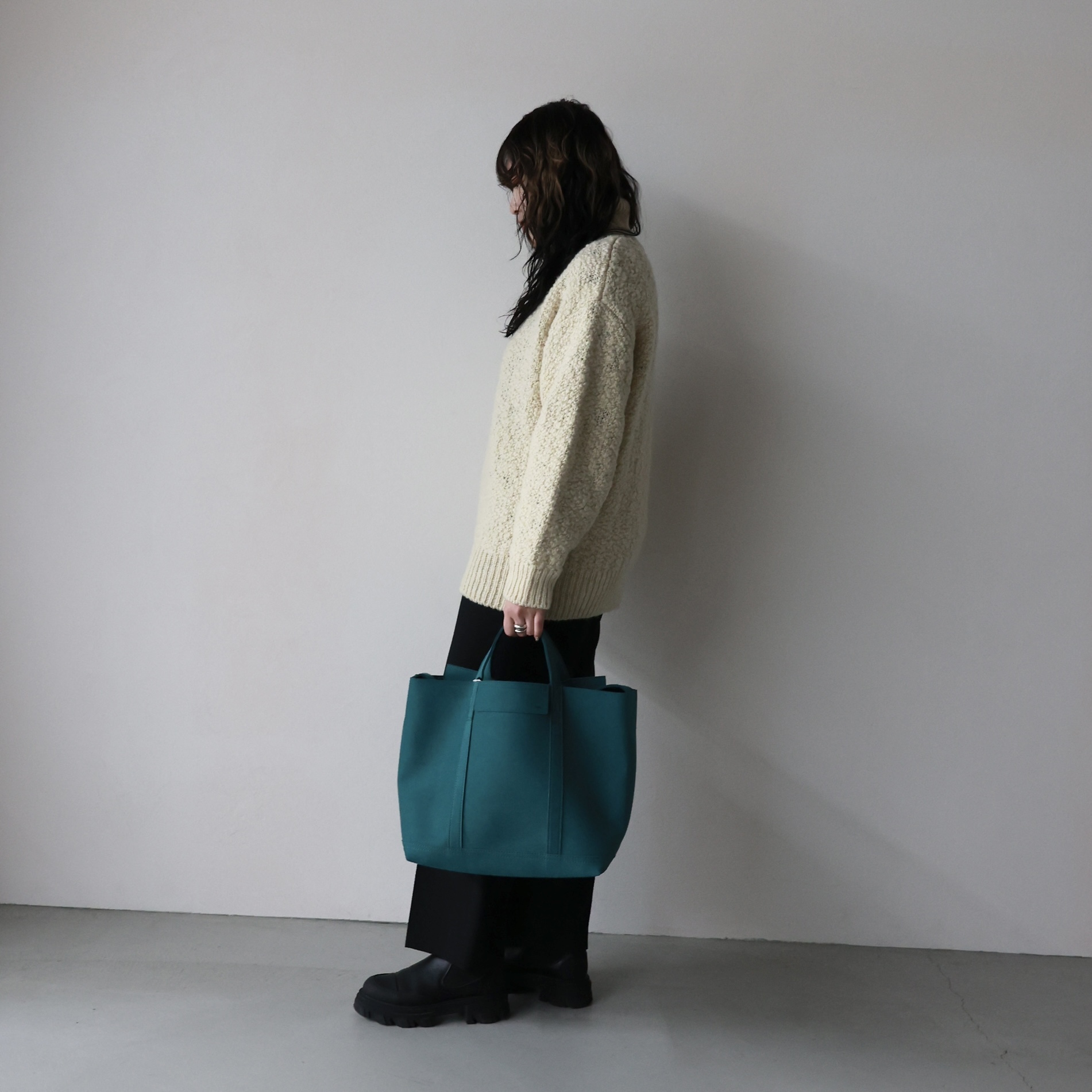 08sircus(08サーカス)】 Wool slub high neck sweater｜パリゴ尾道店