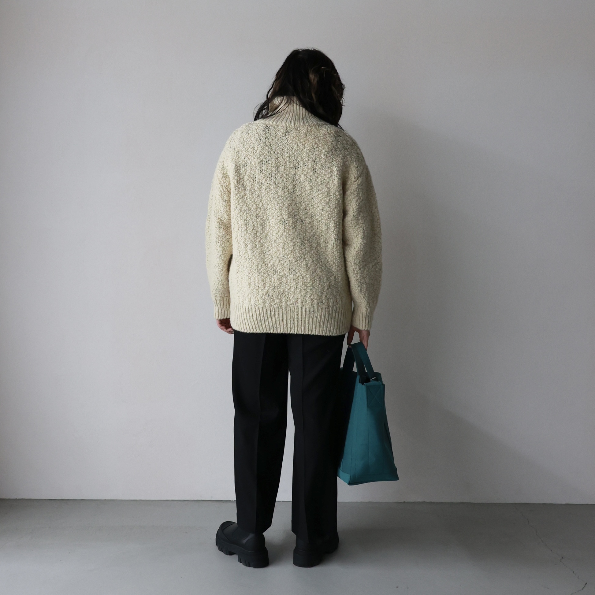 08sircus(08サーカス)】 Wool slub high neck sweater｜パリゴ尾道店