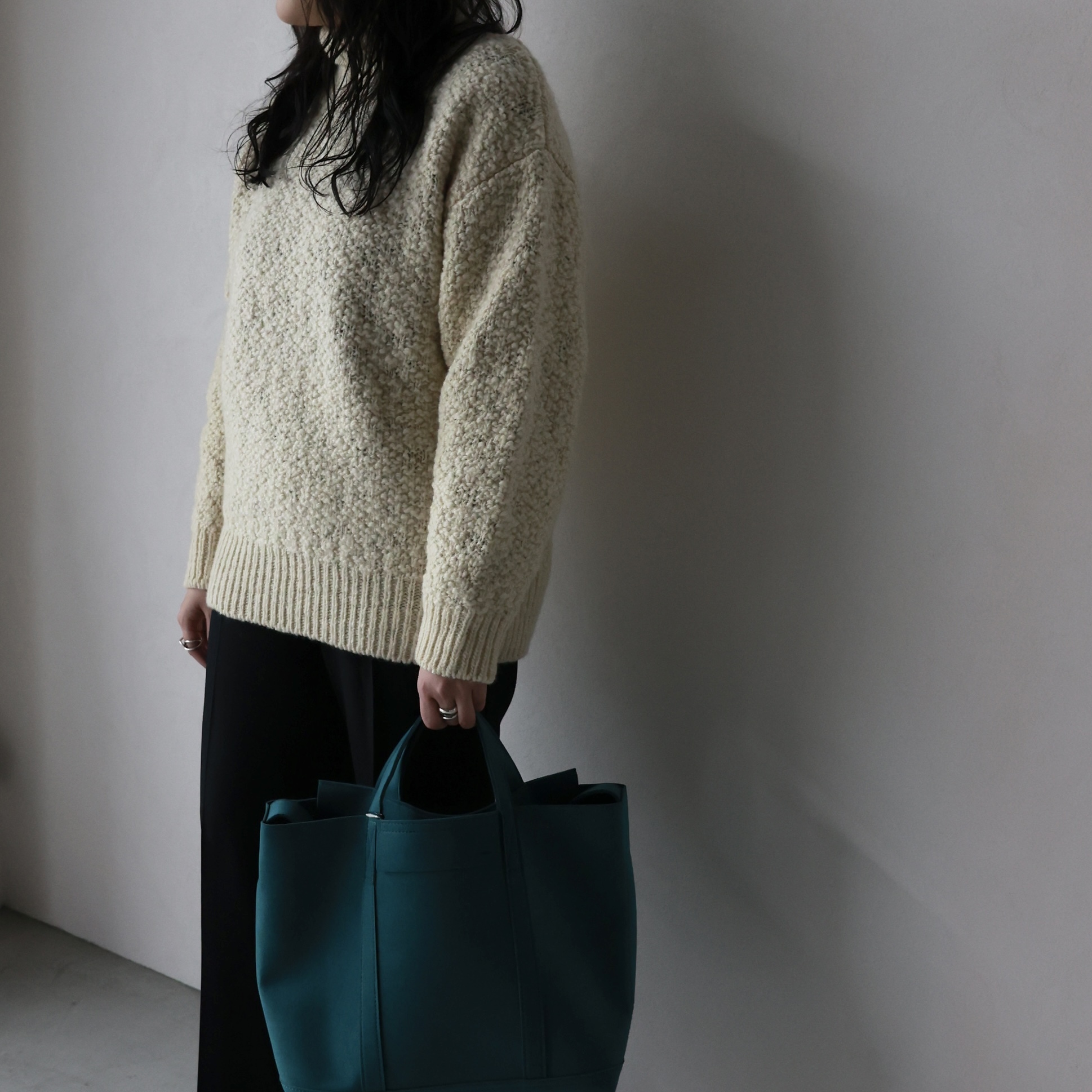 08sircus(08サーカス)】 Wool slub high neck sweater｜パリゴ尾道店