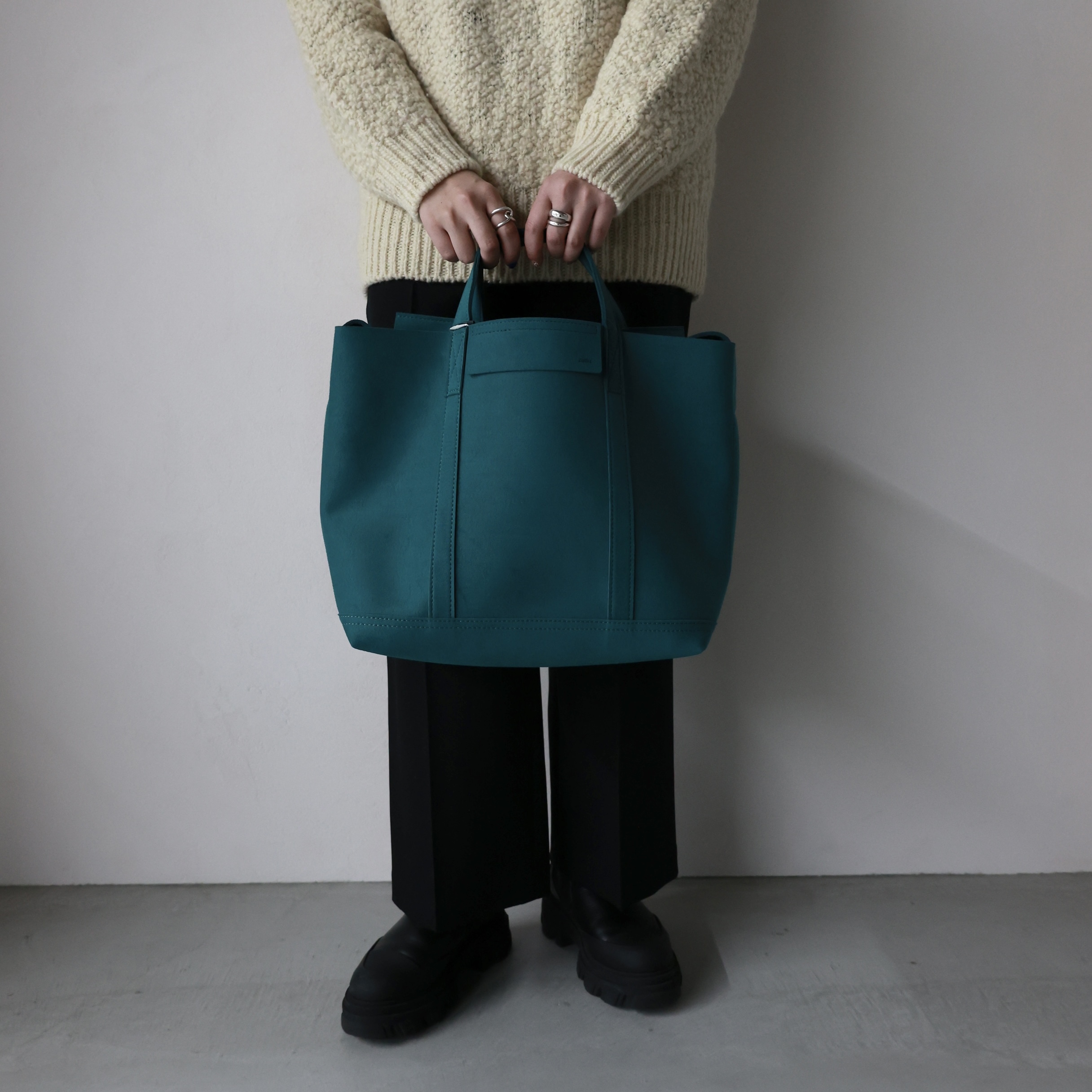 08sircus(08サーカス)】 Wool slub high neck sweater｜パリゴ尾道店 