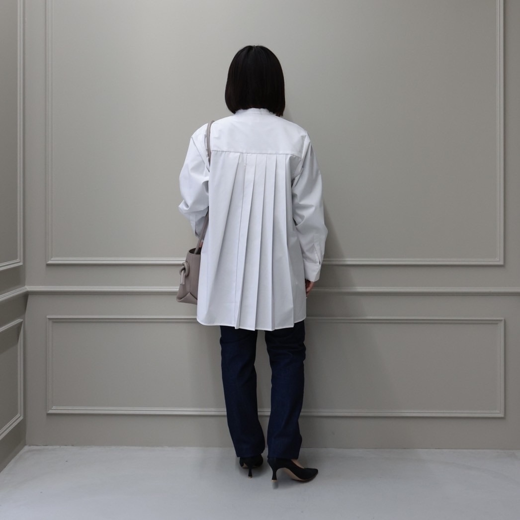 ENFOLD エンフォルド ASYMMETRY - COLLAR BLOUSE ENFOLD - ASYMMETRY-COLLAR BLOUSE / ブラウス / ホワイト / 2024SS