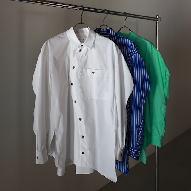 【使い勝手の良い】 24AW NEW ARRIVAL【ENFOLD(エンフォルド)】 DISTORTION SHIRT トップス