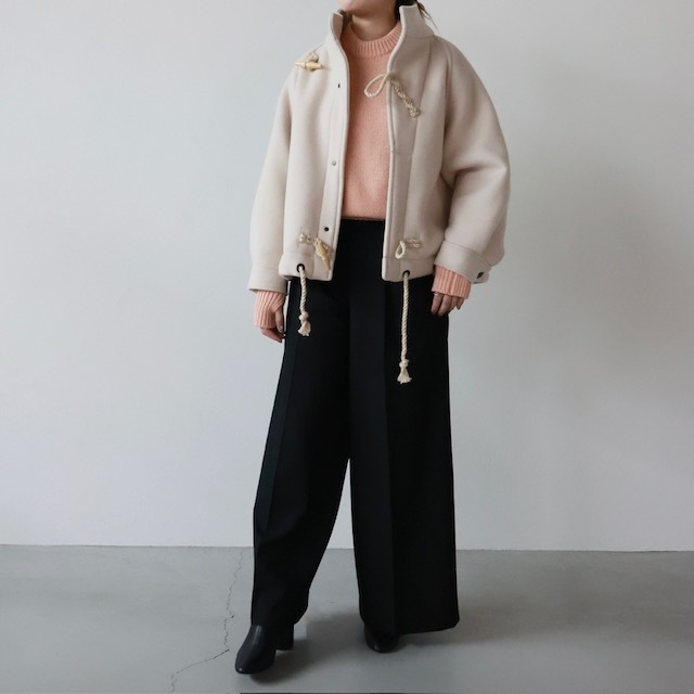 ジャケット・アウター HYKE DOUBLE FACE DUFFEL JACKET 24AW HYKE/ DOUBLE FACE DUFFEL JACKET – six