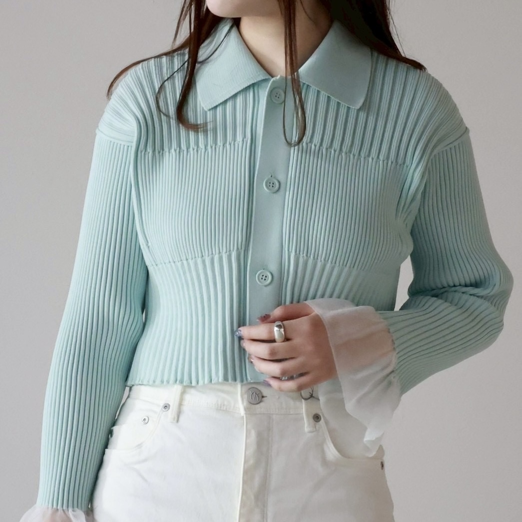 26SS NEW AARIVAL 【CFCL(シーエフシーエル)】 FLUTED LUCENT CROPPED